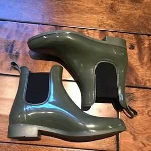 JCrew Green Booties